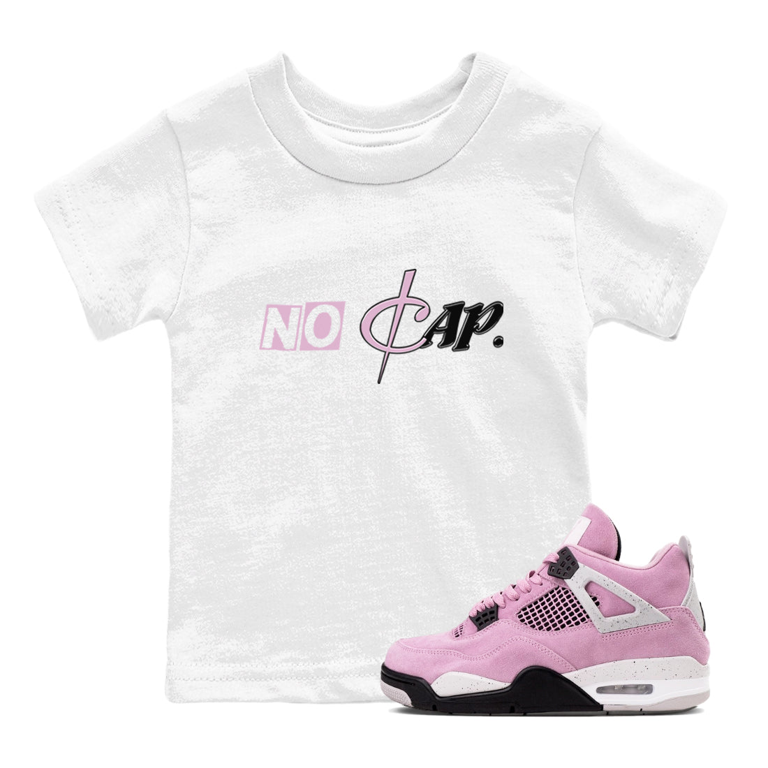 4s Retro Orchid shirts to match jordans No Cap sneaker match tees Air Jordan 4 WMNS Orchid match shoes to clothes SNRT Sneaker Tees Youth Baby White 1 tee