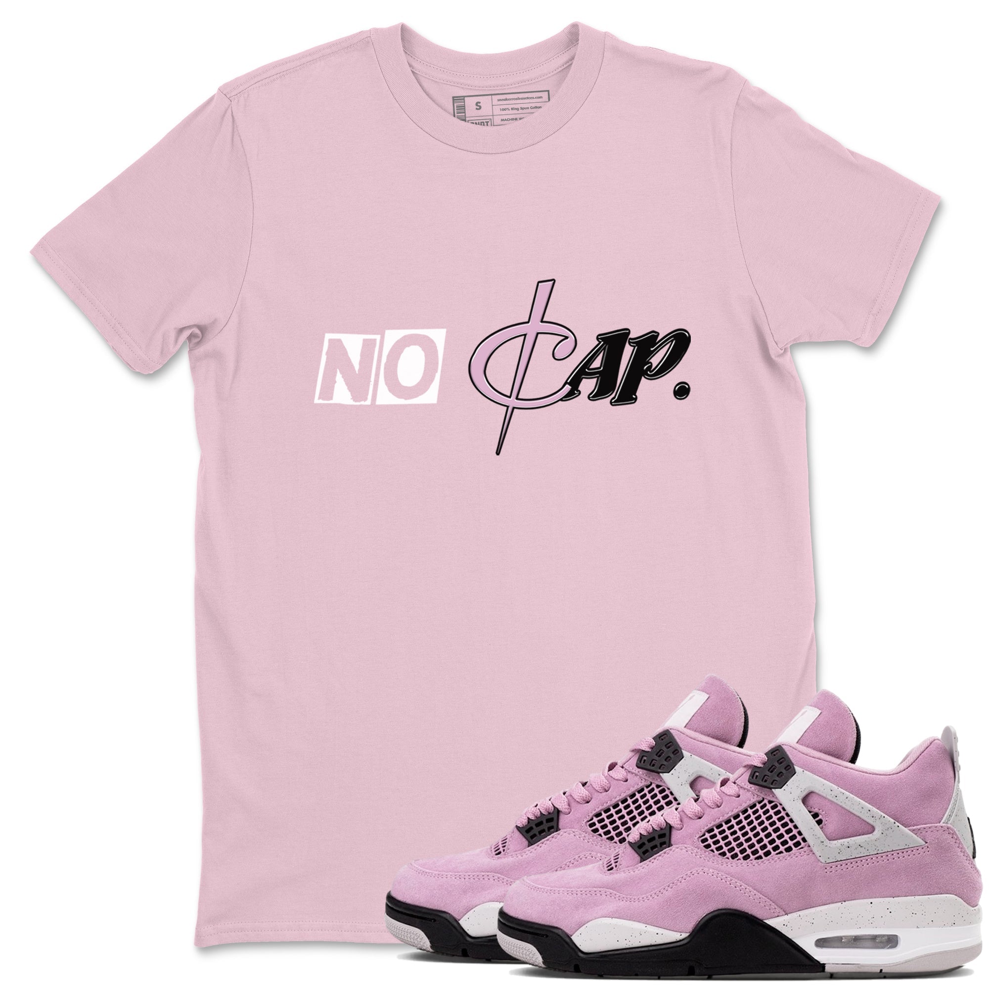 4s Retro Orchid shirts to match jordans No Cap sneaker match tees Air Jordan 4 WMNS Orchid match shoes to clothes SNRT Sneaker Tees unisex cotton Pink 1 shirts