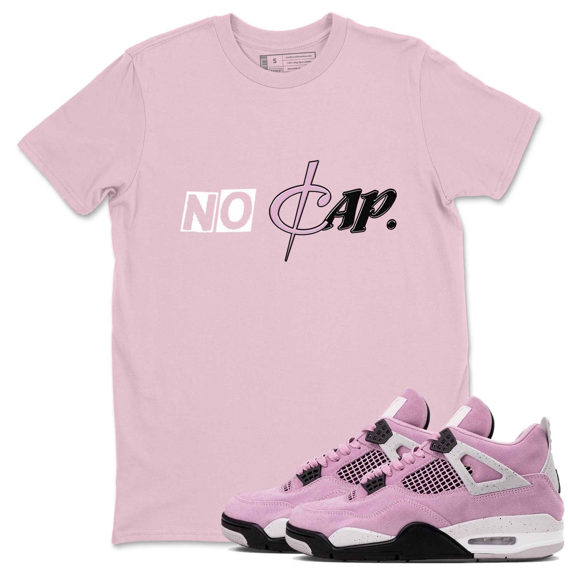 4s Retro Orchid shirts to match jordans No Cap sneaker match tees Air Jordan 4 WMNS Orchid match shoes to clothes SNRT Sneaker Tees unisex cotton Pink 1 shirts