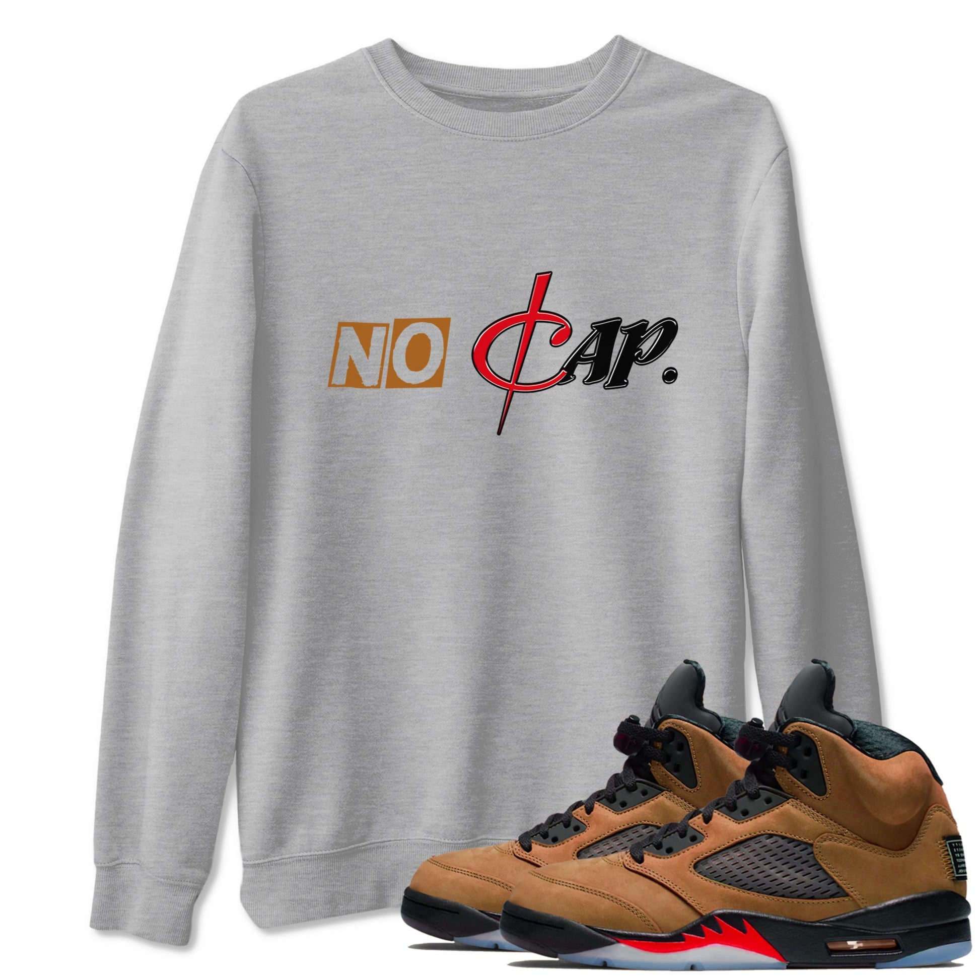 5s Archaeo Brown shirts to match jordans No Cap sneaker match tees Air Jordan 5 Archaeo Brown match shoes to clothes SNRT Sneaker Tees unisex cotton Heather Grey 1 shirts