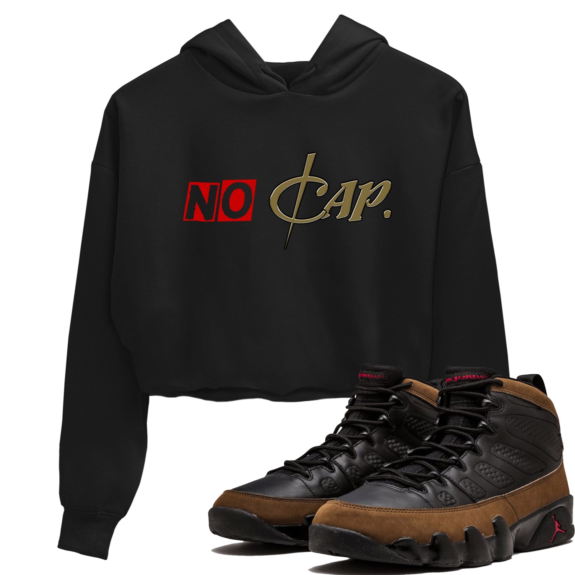 9s Olive shirts to match jordans No Cap sneaker match tees Air Jordan 9 Olive match shoes to clothes SNRT Sneaker Tees unisex cotton Black 1 crop tee