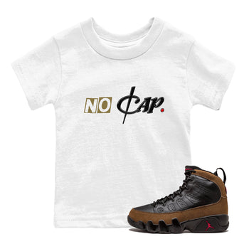9s Olive shirts to match jordans No Cap sneaker match tees Air Jordan 9 Olive match shoes to clothes SNRT Sneaker Tees Youth Baby White 1 tee