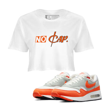 Air Max 1 OG '86 'Summit White and Cosmic Clay shirts to match jordans No Cap sneaker match tees Air Max 1 Cosmic Clay match shoes to clothes SNRT Sneaker Tees unisex cotton White 1 crop tee