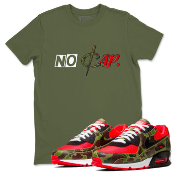 Air Max 90 Duck Camo shirts to match jordans No Cap sneaker match tees Air Max 90 Reverse Duck Camo match shoes to clothes SNRT Sneaker Tees unisex cotton Military Green 1 shirts