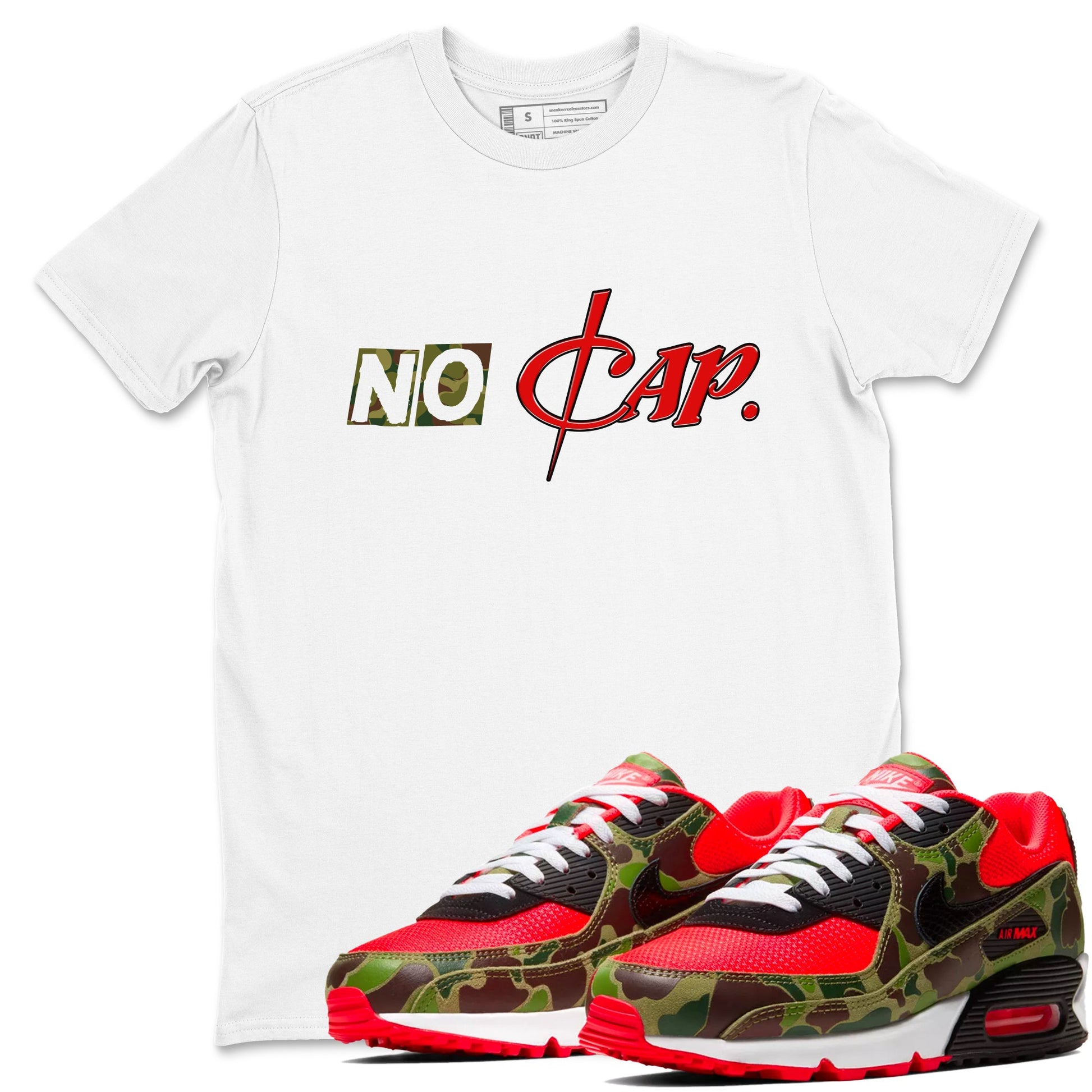 Air Max 90 Duck Camo shirts to match jordans No Cap sneaker match tees Air Max 90 Reverse Duck Camo match shoes to clothes SNRT Sneaker Tees unisex cotton White 1 shirts