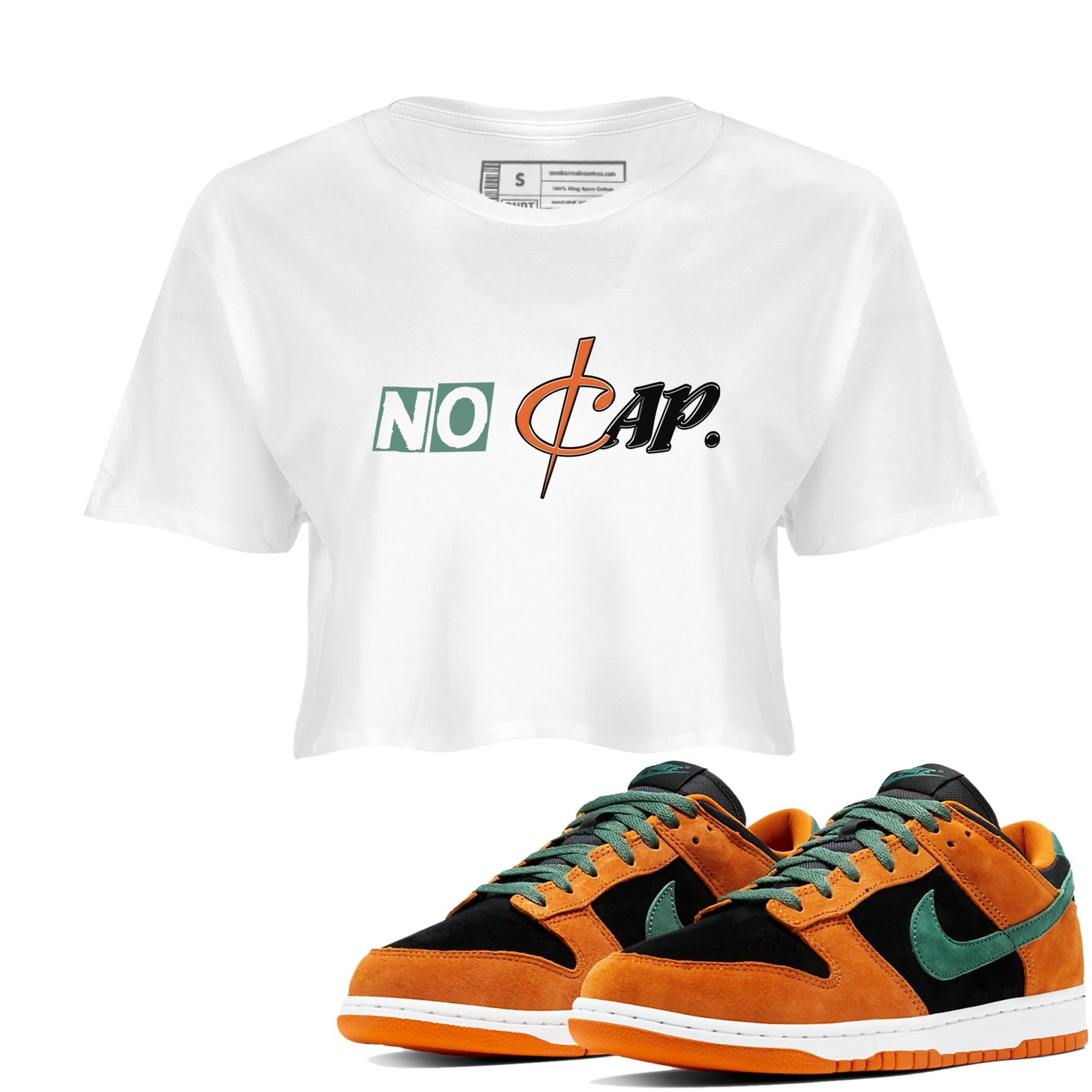 Dunk Low Ceramic shirts to match jordans No Cap sneaker match tees Dunk Ceramic match shoes to clothes SNRT Sneaker Tees unisex cotton White 1 crop tee