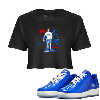 Air Force 1 404 Error shirt to match jordans No Errors In Fashion sneaker tees Air Force 1 404 Error SNRT Sneaker Release Tees Black 1 crop length shirt