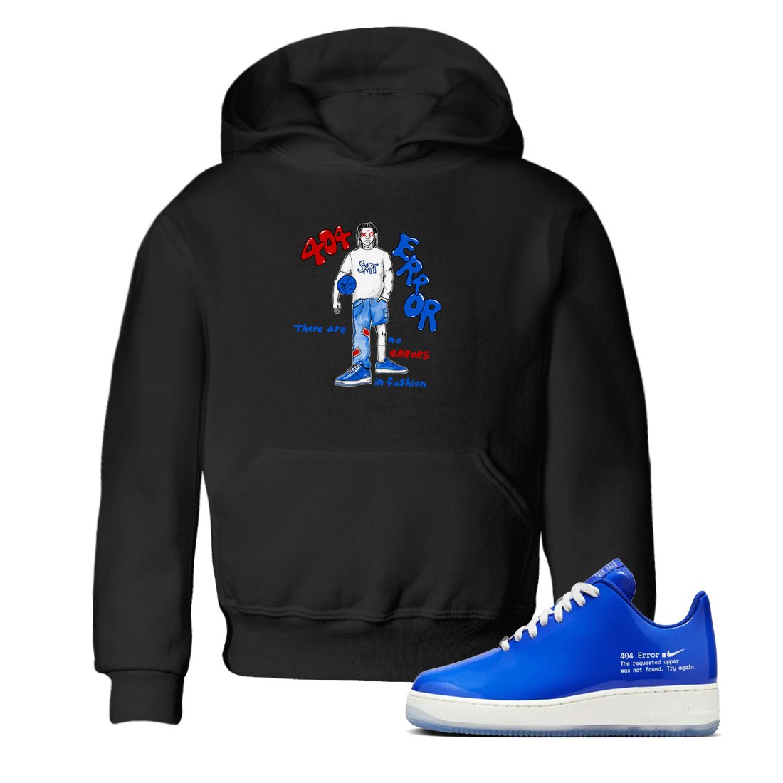 Air Force 1 404 Error shirt to match jordans No Errors In Fashion sneaker tees Air Force 1 404 Error SNRT sneaker release tees baby toddler Black 1 cotton Shirt