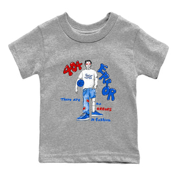 Air Force 1 404 Error shirt to match jordans No Errors In Fashion sneaker tees Air Force 1 404 Error SNRT sneaker release tees baby toddler Heather Grey 2 cotton Shirt