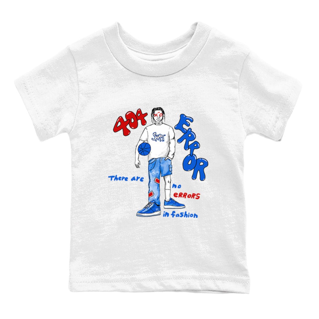 Air Force 1 404 Error shirt to match jordans No Errors In Fashion sneaker tees Air Force 1 404 Error SNRT sneaker release tees baby toddler White 2 cotton Shirt