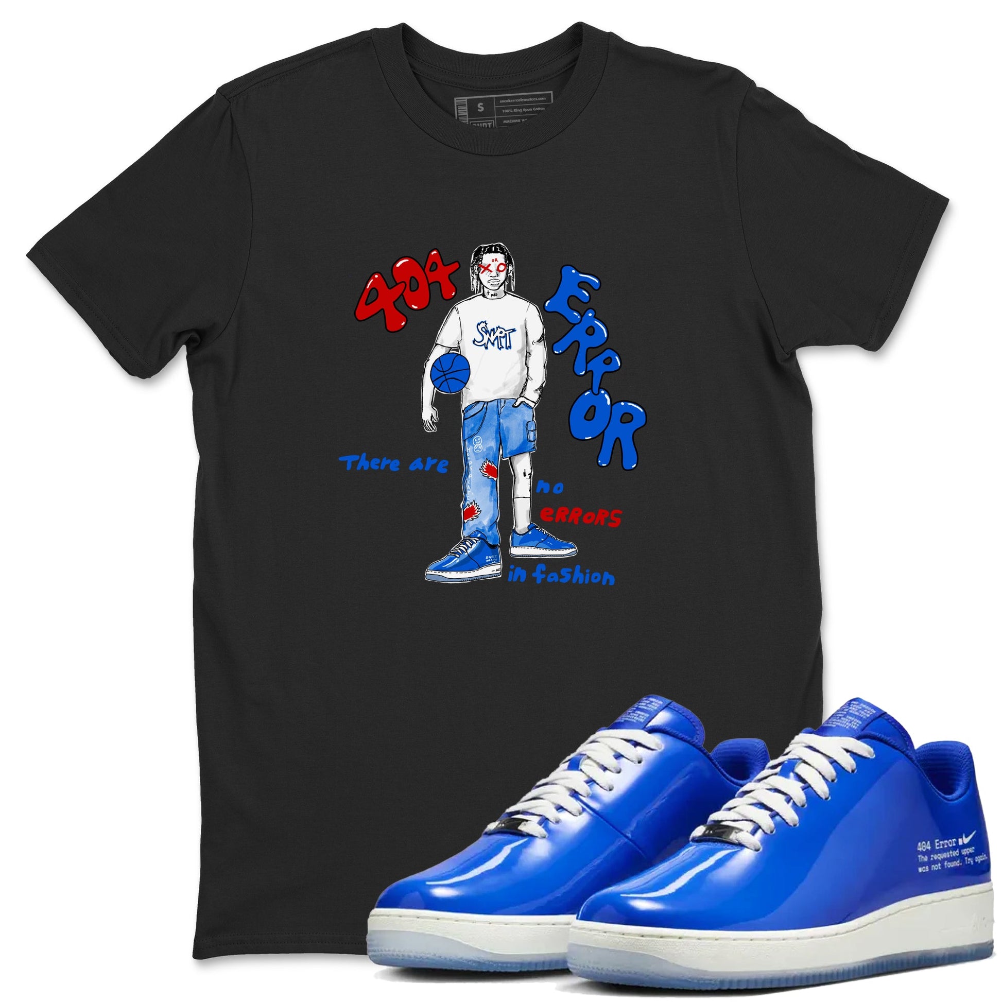 Air Force 1 404 Error shirt to match jordans No Errors In Fashion sneaker tees Air Force 1 404 Error SNRT Sneaker Release Tees unisex cotton Black 1 crew neck shirt