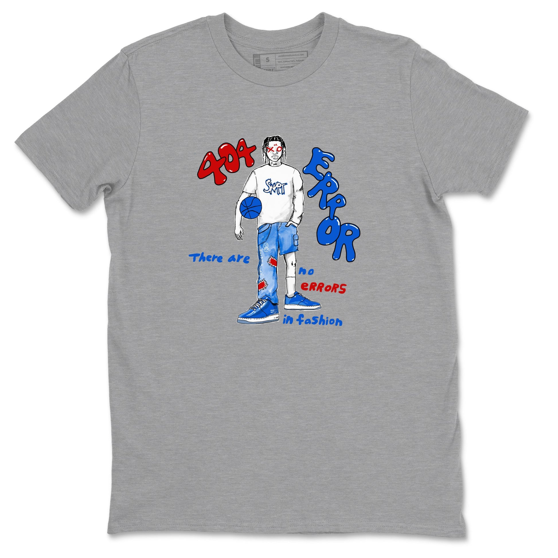 Air Force 1 404 Error shirt to match jordans No Errors In Fashion sneaker tees Air Force 1 404 Error SNRT Sneaker Release Tees unisex cotton Heather Grey 2 crew neck shirt