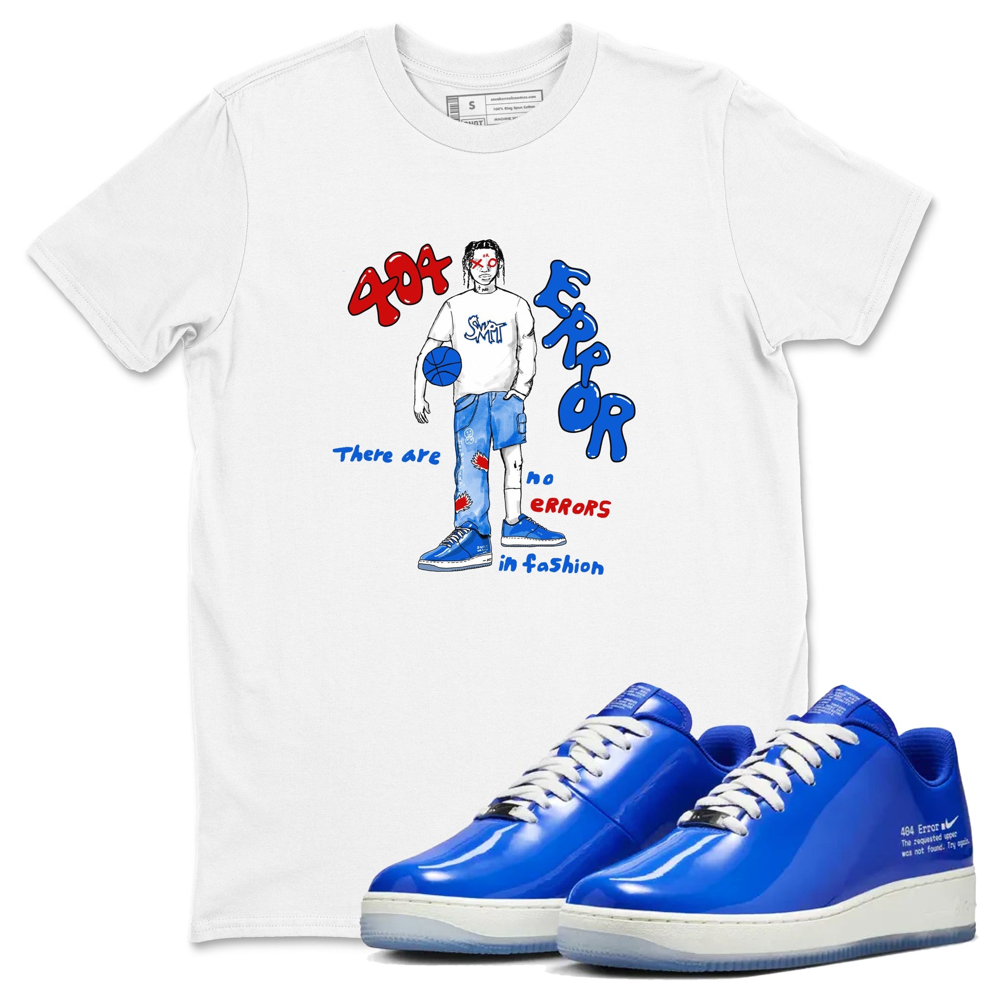 Air Force 1 404 Error shirt to match jordans No Errors In Fashion sneaker tees Air Force 1 404 Error SNRT Sneaker Release Tees unisex cotton White 1 crew neck shirt