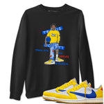 Air Jordan 1 Travis x Scott x Canary shirt to match jordans No Errors In Fashion sneaker tees Air Jordan 1 Travis Scott Canary SNRT Sneaker Release Tees unisex cotton Black 1 crew neck shirt