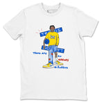 Air Jordan 1 Travis x Scott x Canary shirt to match jordans No Errors In Fashion sneaker tees Air Jordan 1 Travis Scott Canary SNRT Sneaker Release Tees unisex cotton White 2 crew neck shirt