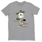 1s Travis Scott Medium Olive shirts to match jordans No Errors In Fashion sneaker match tees Air Jordan 1 Travis Scott Medium Olive SNRT Sneaker Tees streetwear brand Heather Grey 2 unisex cotton tee