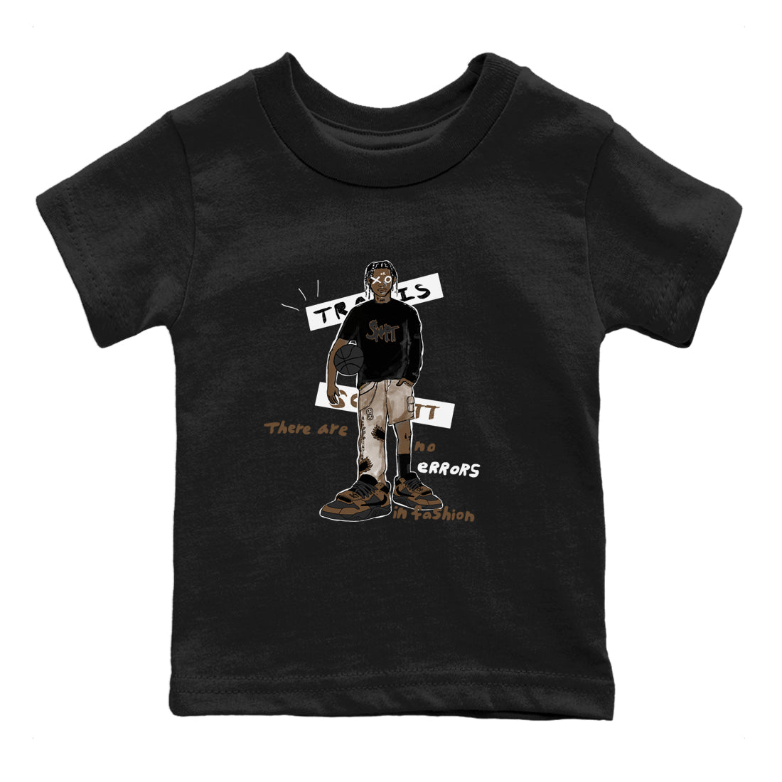 Jordan Jumpman Jack Travis Scott Dark Mocha shirts to match jordans No Errors In Fashion sneaker match tees Jordan Jumpman Jack Travis Scott Dark Mocha SNRT Sneaker Tees streetwear brand Baby and Youth Black 2 cotton tee