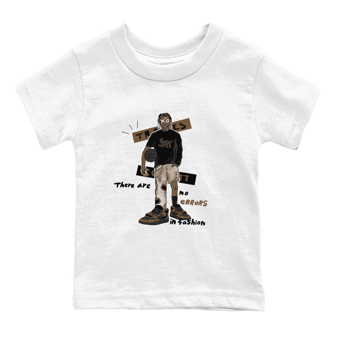 Jordan Jumpman Jack Travis Scott Dark Mocha shirts to match jordans No Errors In Fashion sneaker match tees Jordan Jumpman Jack Travis Scott Dark Mocha SNRT Sneaker Tees streetwear brand Baby and Youth White 2 cotton tee