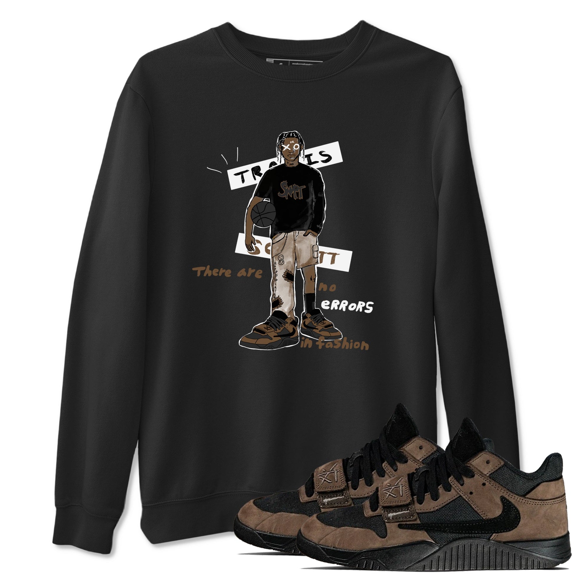 Jordan Jumpman Jack Travis Scott Dark Mocha shirts to match jordans No Errors In Fashion sneaker match tees Jordan Jumpman Jack Travis Scott Dark Mocha SNRT Sneaker Tees streetwear brand Black 1 unisex cotton tee