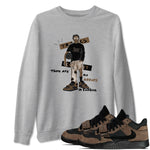 Jordan Jumpman Jack Travis Scott Dark Mocha shirts to match jordans No Errors In Fashion sneaker match tees Jordan Jumpman Jack Travis Scott Dark Mocha SNRT Sneaker Tees streetwear brand Heather Grey 1 unisex cotton tee