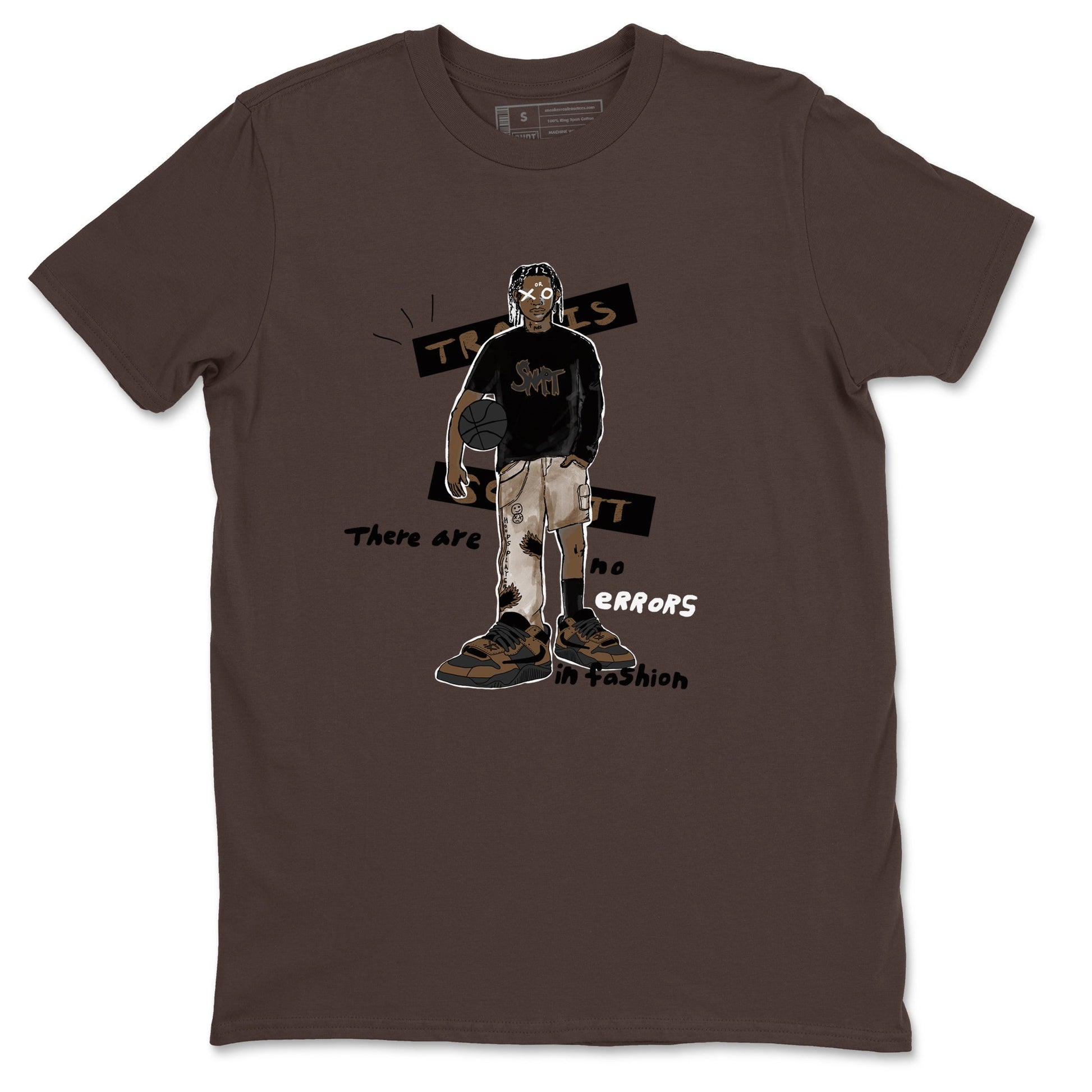 Jordan Jumpman Jack Travis Scott Dark Mocha shirts to match jordans No Errors In Fashion sneaker match tees Jordan Jumpman Jack Travis Scott Dark Mocha SNRT Sneaker Tees streetwear brand Dark Chocolate 2 unisex cotton tee