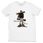 Jordan Jumpman Jack Travis Scott Dark Mocha shirts to match jordans No Errors In Fashion sneaker match tees Jordan Jumpman Jack Travis Scott Dark Mocha SNRT Sneaker Tees streetwear brand White 2 unisex cotton tee