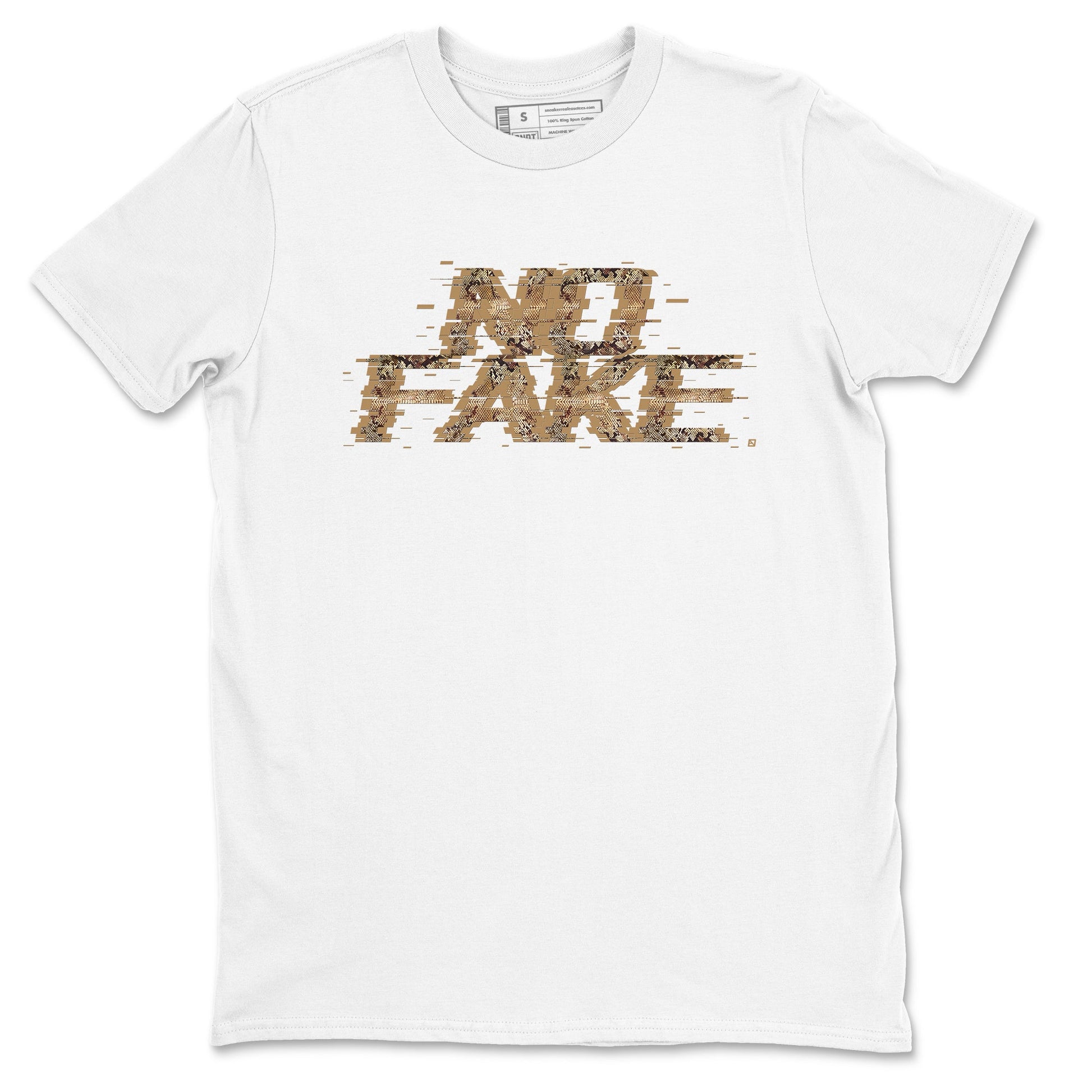 AF1 Ivory Snake shirt to match jordans No Fake Glitch sneaker tees Air Force 1 Ivory Snake SNRT Sneaker Release Tees unisex cotton White 2 crew neck shirt