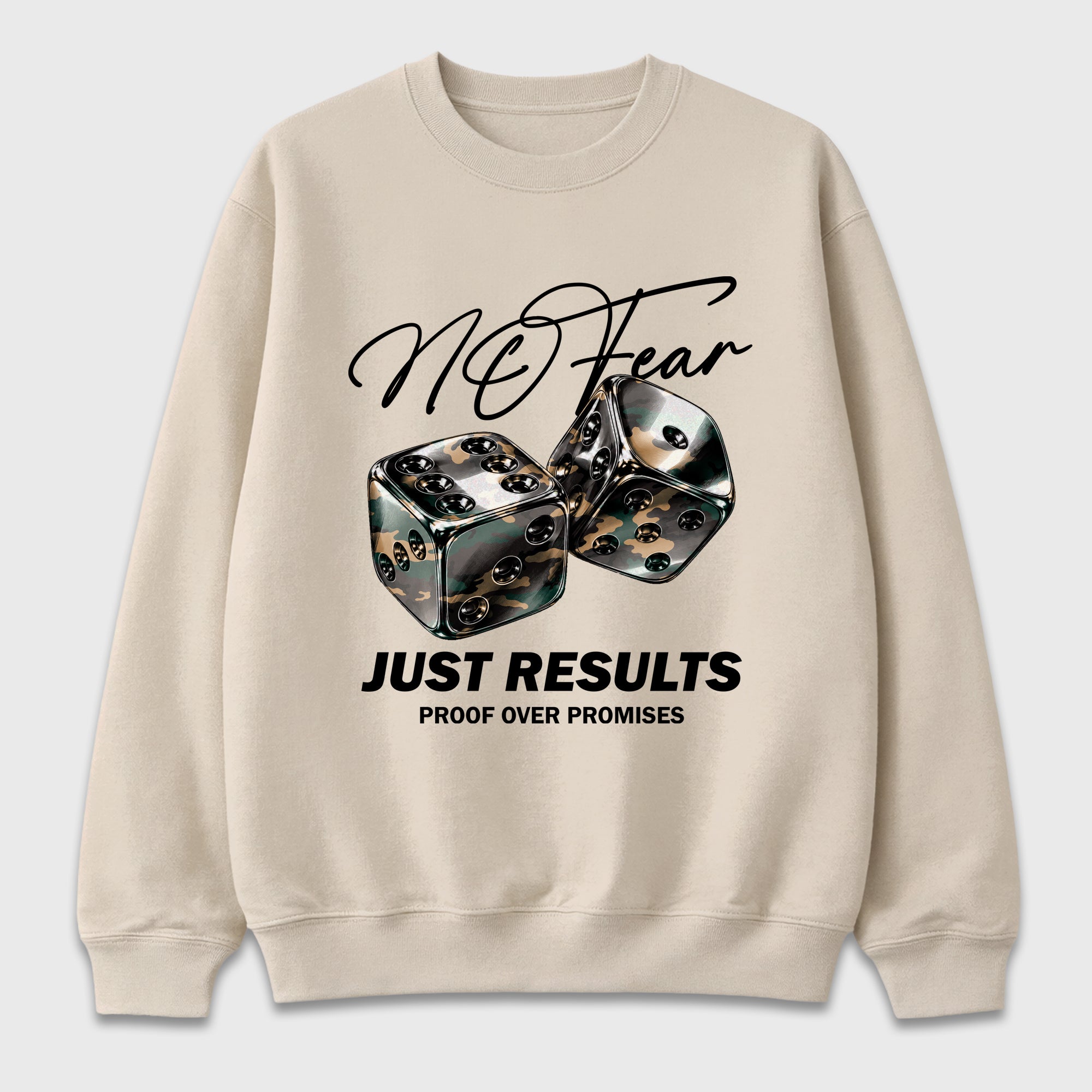 No Fear Graphic T-Shirt featuring original streetwear artwork designed to match the Air Foamposite Pro Green Camo. Natural 2 Graphic Tee.