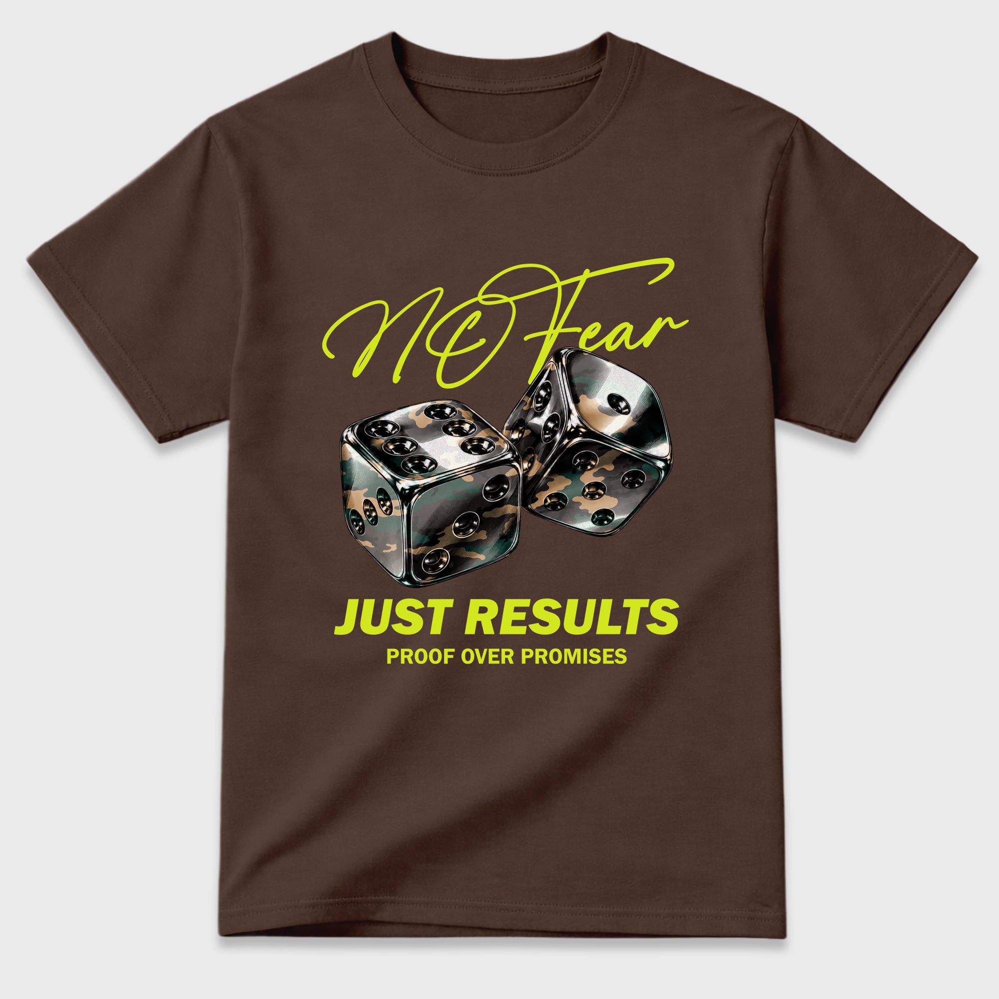 No Fear Graphic T-Shirt featuring original streetwear artwork designed to match the Air Foamposite Pro Green Camo. Dark Chocolate 2 Graphic T-Shirt.