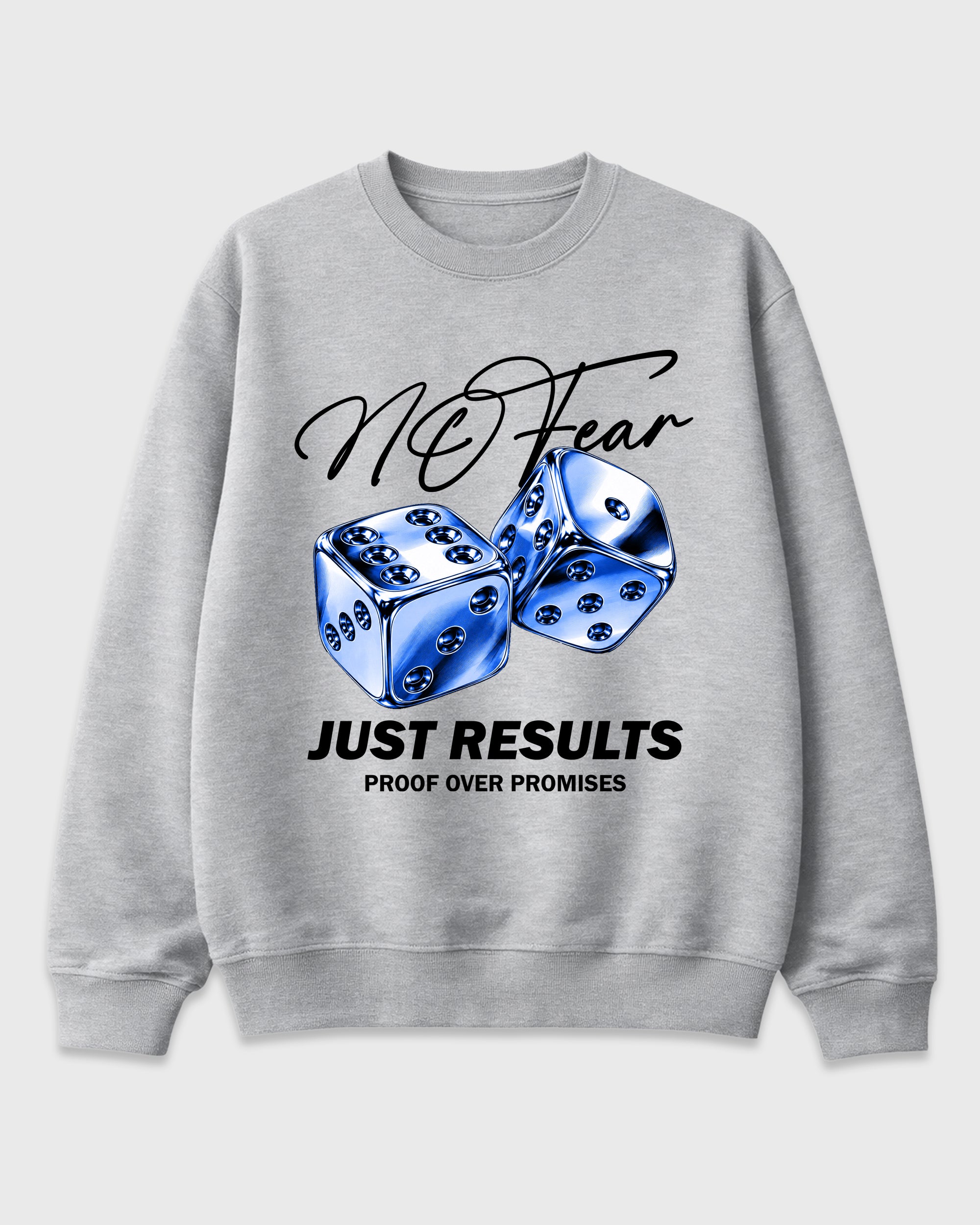 No Fear Graphic T-Shirt featuring original streetwear artwork designed to match the Air Jordan 1 Royal. Heather Grey 2 Graphic Tee.