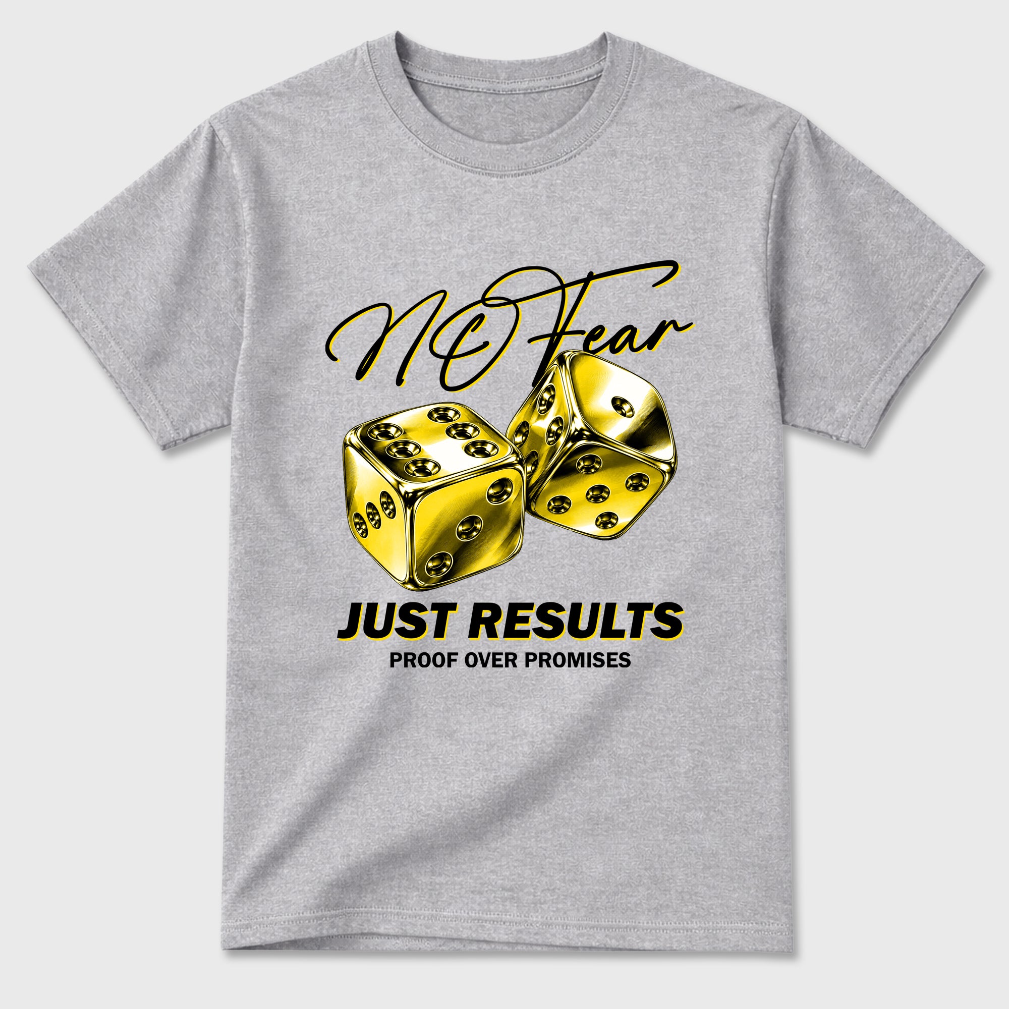 No Fear Graphic T-Shirt featuring original streetwear artwork designed to match the Air Jordan 4 Tour Yellow. Heather Grey 2 Graphic T-Shirt.
