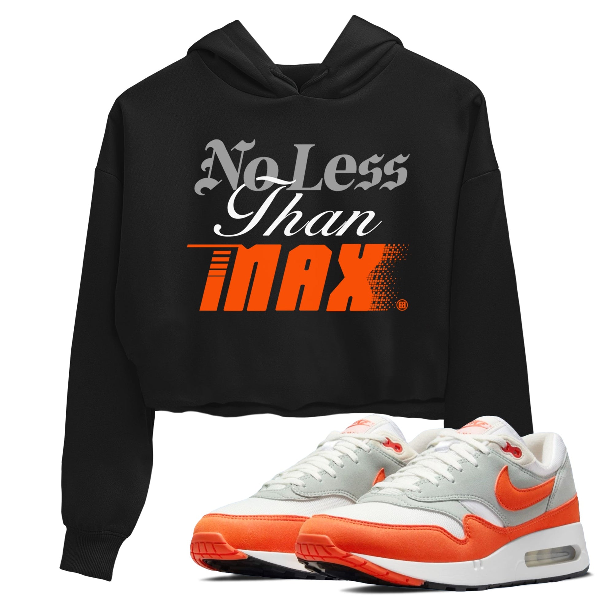 Air Max 1 OG '86 'Summit White and Cosmic Clay shirts to match jordans No Less Than Max sneaker match tees Air Max 1 Cosmic Clay match shoes to clothes SNRT Sneaker Tees unisex cotton Black 1 crop tee
