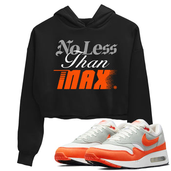 Air Max 1 OG '86 'Summit White and Cosmic Clay shirts to match jordans No Less Than Max sneaker match tees Air Max 1 Cosmic Clay match shoes to clothes SNRT Sneaker Tees unisex cotton Black 1 crop tee