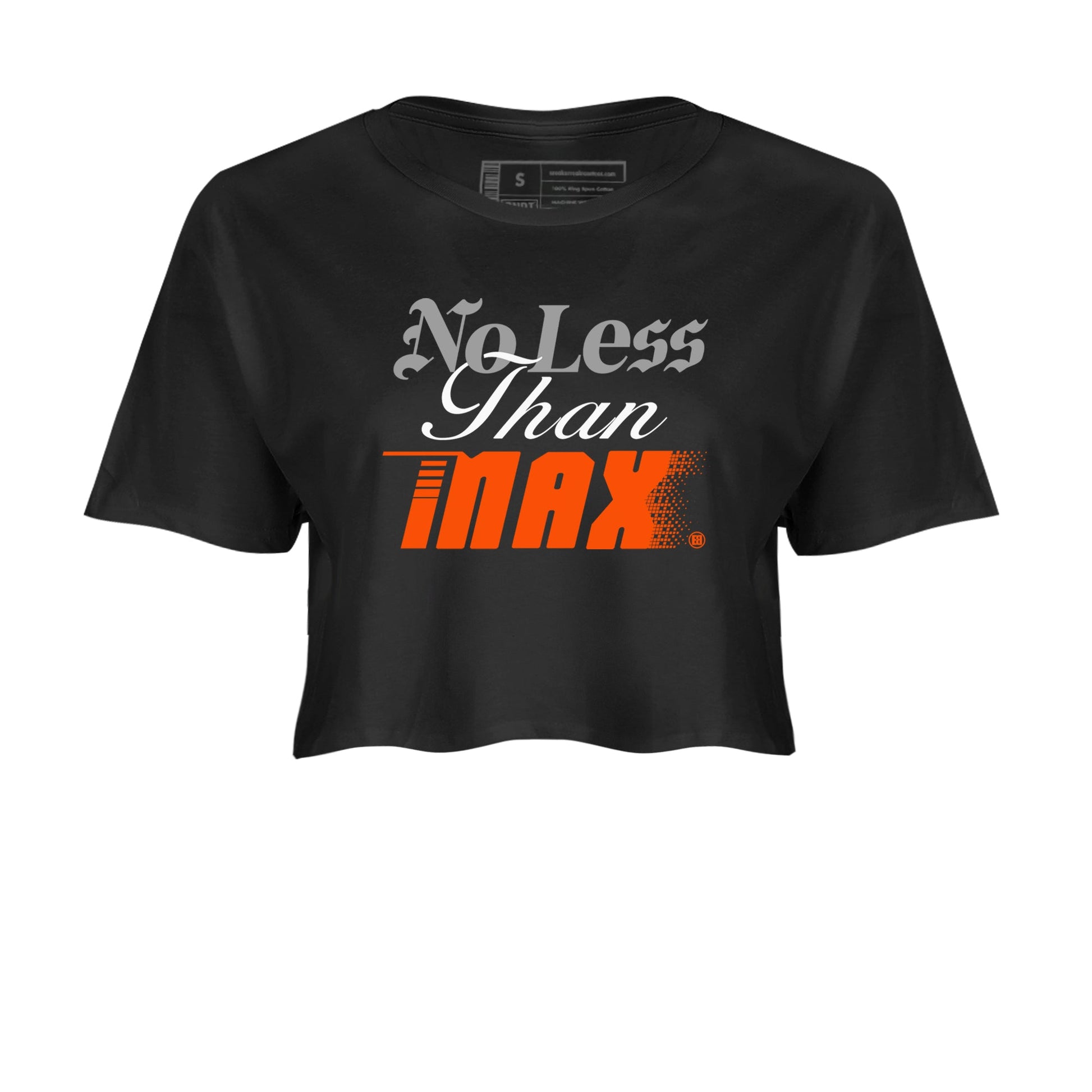 Air Max 1 OG '86 'Summit White and Cosmic Clay shirts to match jordans No Less Than Max sneaker match tees Air Max 1 Cosmic Clay match shoes to clothes SNRT Sneaker Tees unisex cotton Black 2 crop tee