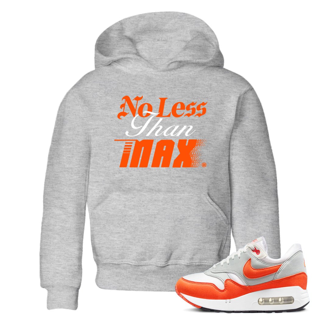 Air Max 1 OG '86 'Summit White and Cosmic Clay shirts to match jordans No Less Than Max sneaker match tees Air Max 1 Cosmic Clay match shoes to clothes SNRT Sneaker Tees Youth Baby Heather Grey 1 tee