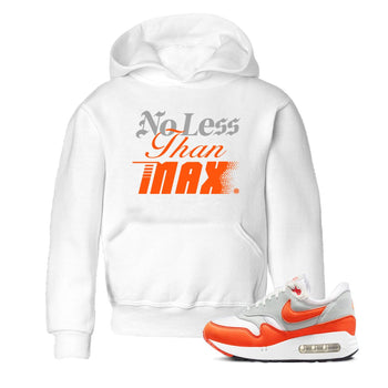 Air Max 1 OG '86 'Summit White and Cosmic Clay shirts to match jordans No Less Than Max sneaker match tees Air Max 1 Cosmic Clay match shoes to clothes SNRT Sneaker Tees Youth Baby White 1 tee