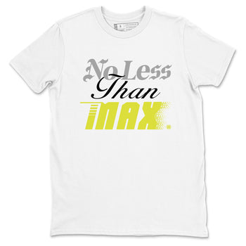 No Less Than Max sneaker match t-shirt styled to complete your fit with the Air Max 90 Cyber sneakers, shown in White 2.