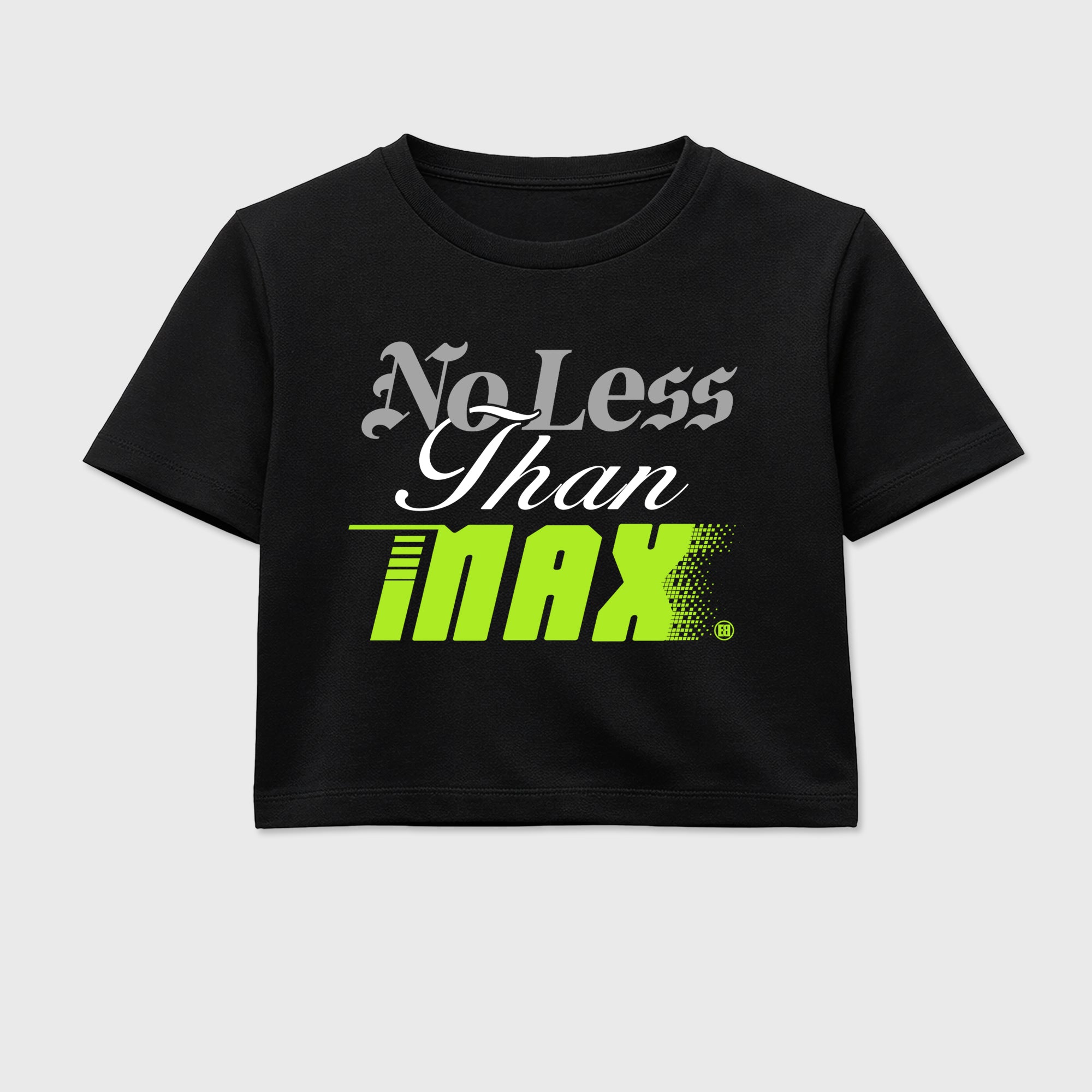 Sneaker match tees – Sneaker Tees To Match Air Max 90 Neon Yellow Shoes – No Less Than Max Crop T-Shirt Black 2