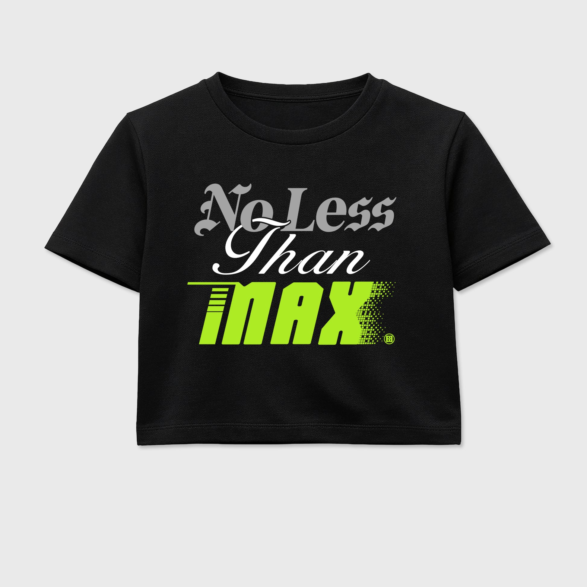 Sneaker match tees – Sneaker Tees To Match Air Max 90 Neon Yellow Shoes – No Less Than Max Crop T-Shirt Black 2
