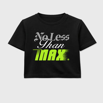 Sneaker match tees – Sneaker Tees To Match Air Max 90 Neon Yellow Shoes – No Less Than Max Crop T-Shirt Black 2