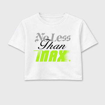 Sneaker match tees – Sneaker Tees To Match Air Max 90 Neon Yellow Shoes – No Less Than Max Crop T-Shirt White 2
