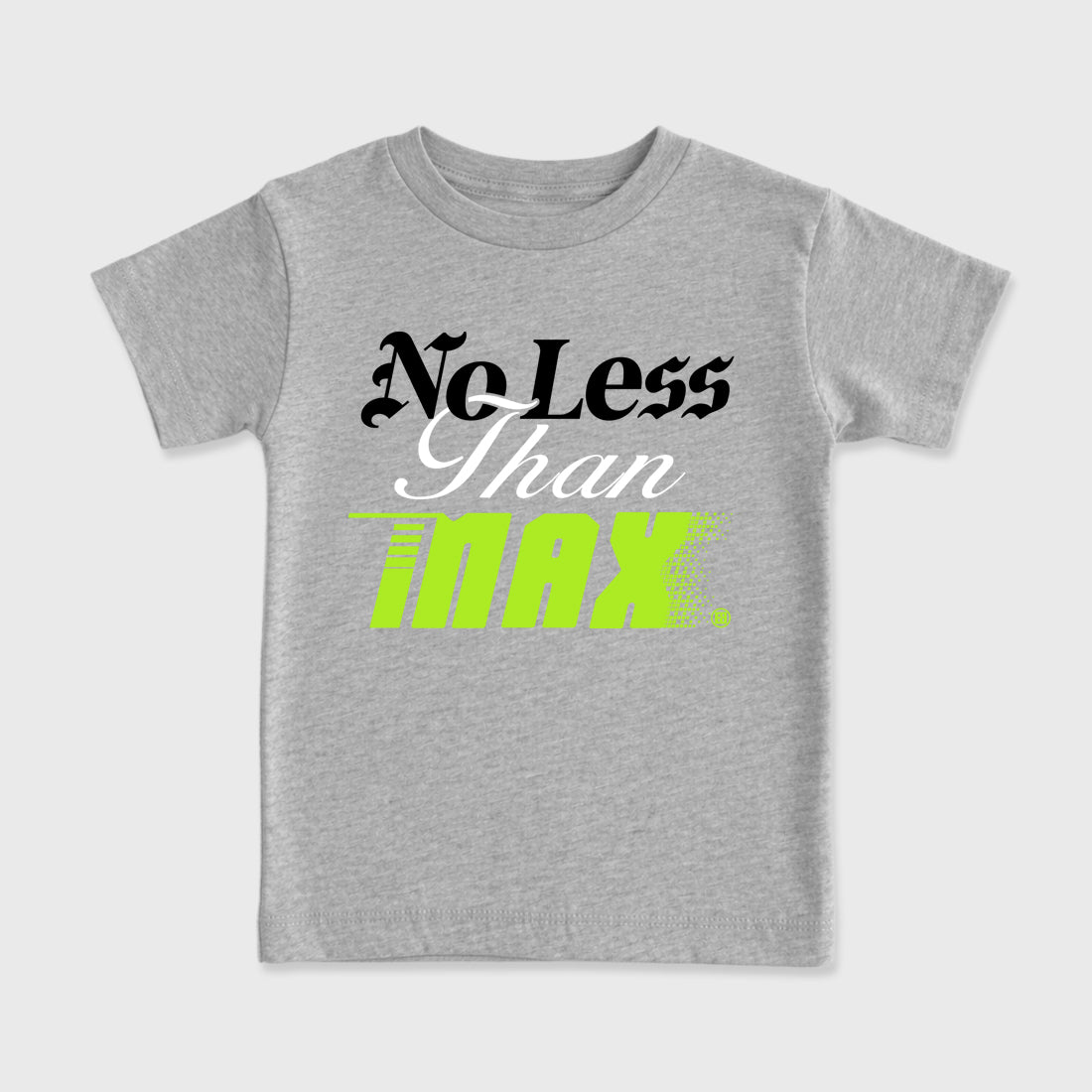 Sneaker match tees – Sneaker Tees To Match Air Max 90 Neon Yellow Shoes – No Less Than Max Kids T-Shirt Heather Grey 2