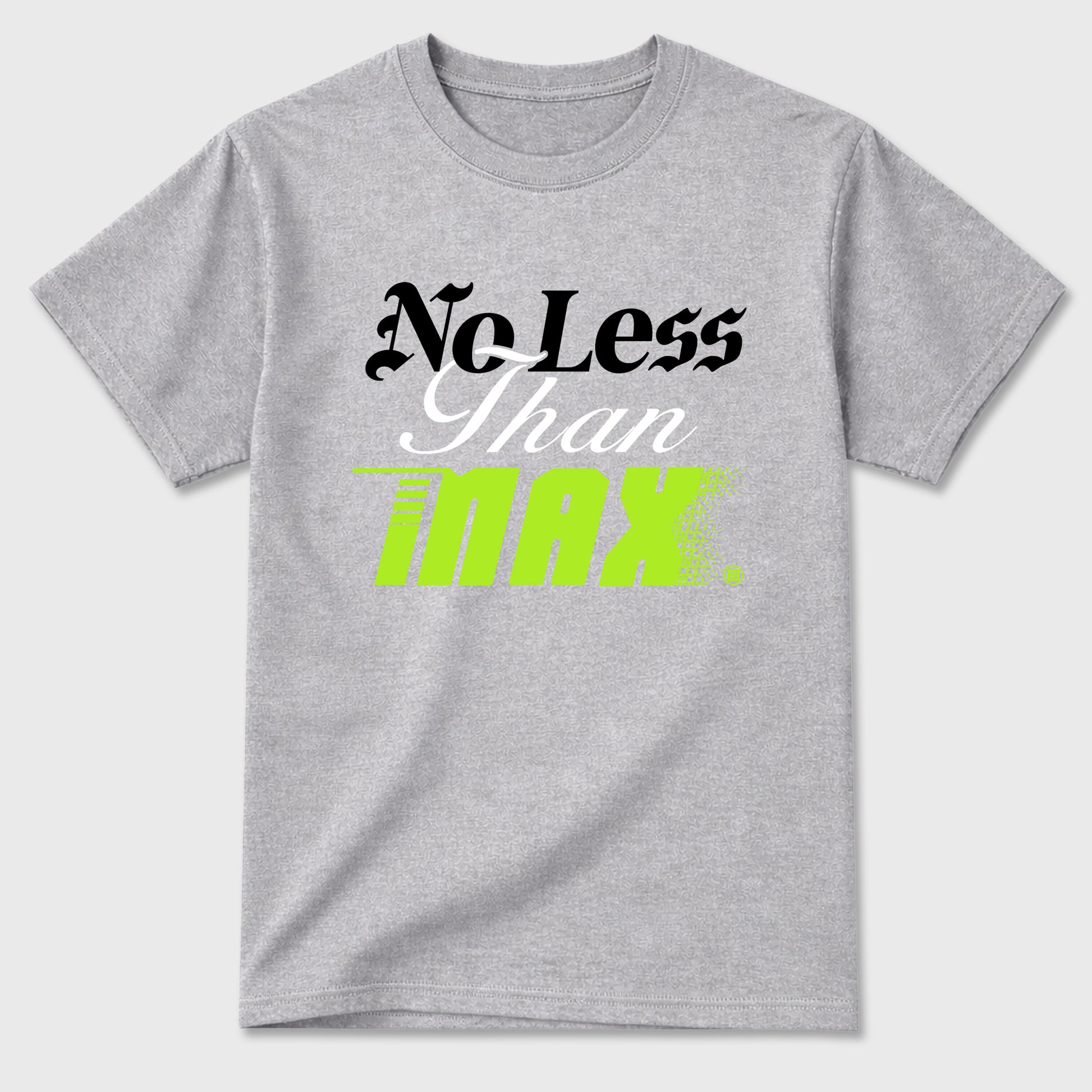Sneaker match tees – Sneaker Tees To Match Air Max 90 Neon Yellow Shoes – No Less Than Max Tee Heather Grey 2