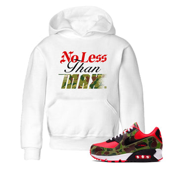 Air Max 90 Reverse Duck Camo shirts to match jordans No Less Than Max sneaker match tees Air Max 90 Reverse Duck Camo match shoes to clothes SNRT Sneaker Tees Youth Baby White 1 tee