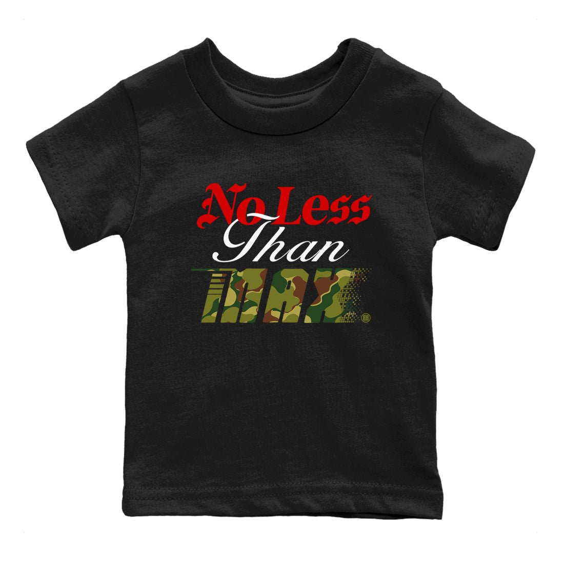 Air Max 90 Reverse Duck Camo shirts to match jordans No Less Than Max sneaker match tees Air Max 90 Reverse Duck Camo match shoes to clothes SNRT Sneaker Tees Youth Baby Black 2 tee