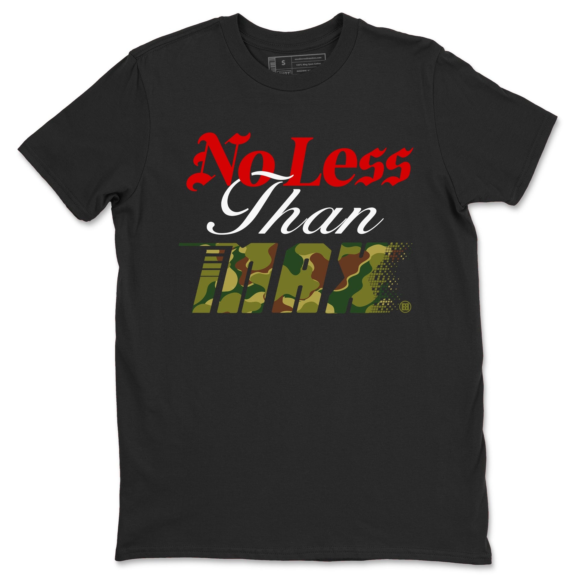 Air Max 90 Reverse Duck Camo shirts to match jordans No Less Than Max sneaker match tees Air Max 90 Reverse Duck Camo match shoes to clothes SNRT Sneaker Tees unisex cotton Black 2 shirts