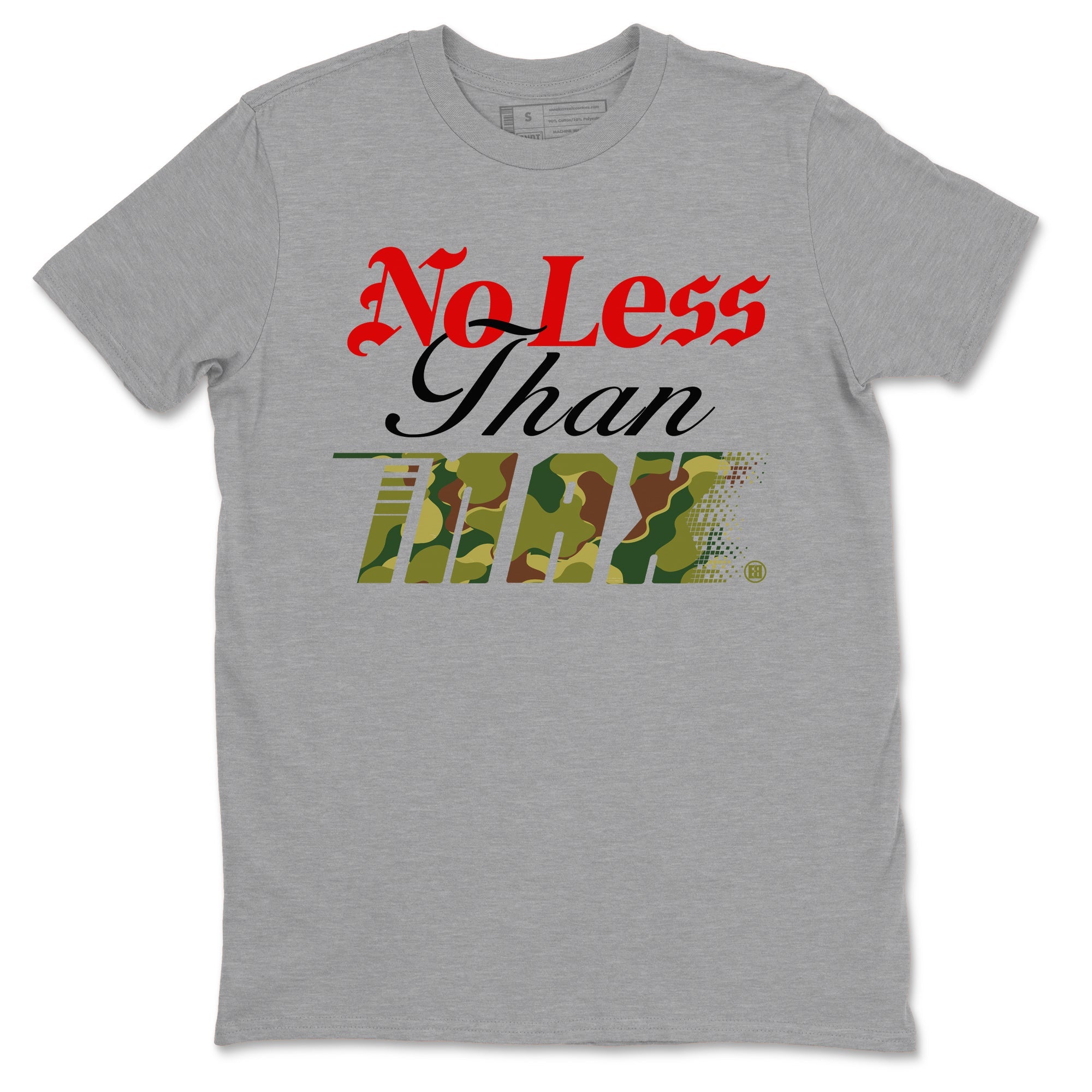 Air Max 90 Reverse Duck Camo shirts to match jordans No Less Than Max sneaker match tees Air Max 90 Reverse Duck Camo match shoes to clothes SNRT Sneaker Tees unisex cotton Heather Grey 2 shirts
