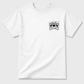 No Love Lost sneaker match t-shirt styled to complete your fit with the Air Jordan 1 Union x Fragment sneakers, shown in White.