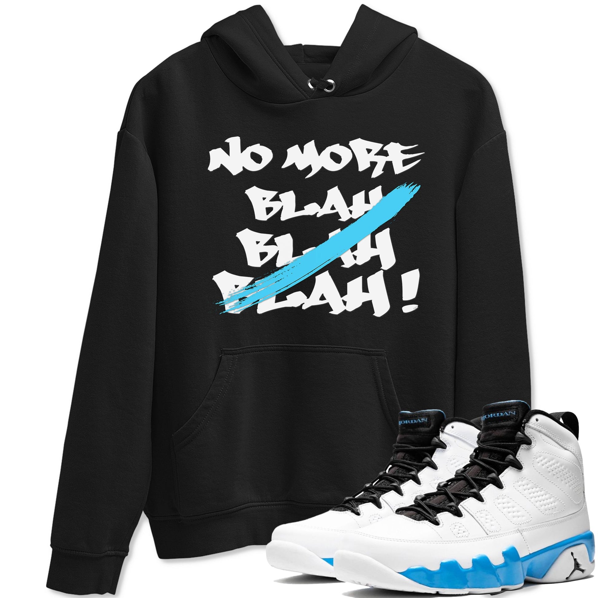 9s Powder Blue shirt to match jordans No More Blah sneaker tees Air Jordan 9 Powder Blue SNRT Sneaker Release Tees unisex cotton Black 1 crew neck shirt