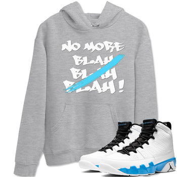 9s Powder Blue shirt to match jordans No More Blah sneaker tees Air Jordan 9 Powder Blue SNRT Sneaker Release Tees unisex cotton Heather Grey 1 crew neck shirt